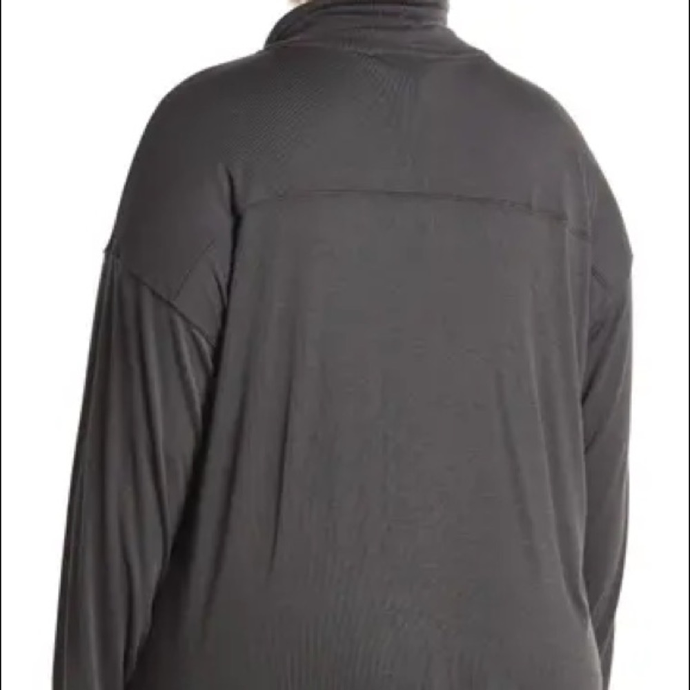 Catherine malandrino draw cord mock neck